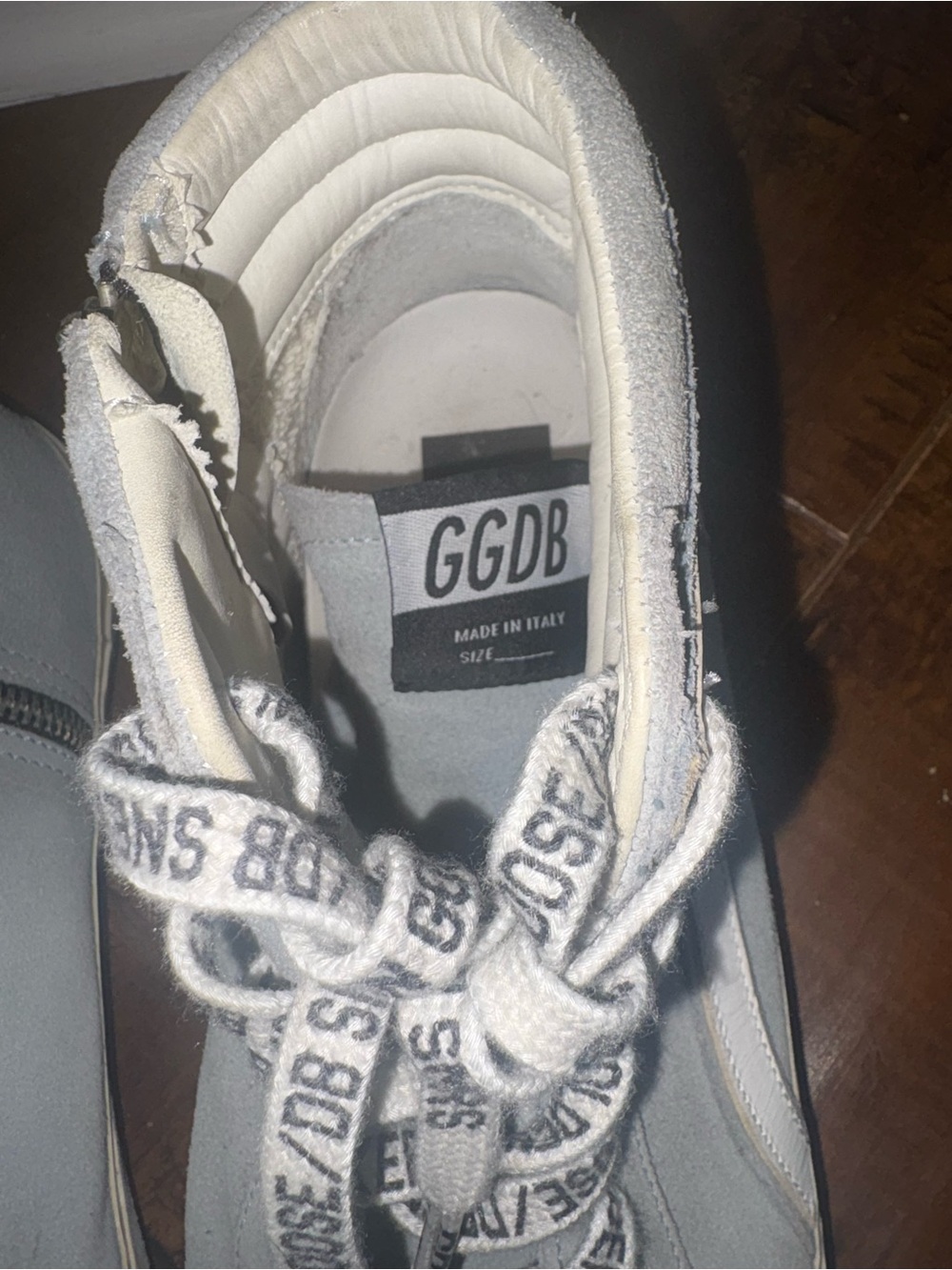 Golden Goose Deluxe Brand high-top suede sneakers in a grey Men’s 10 New - Picture 6 of 6